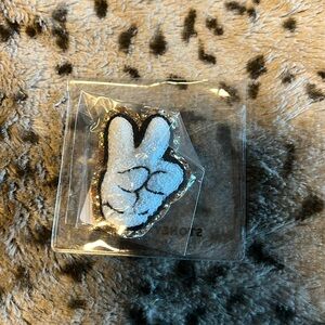 Stoney Clover Lane x Disney Mickey Mouse peace sign varsity patch